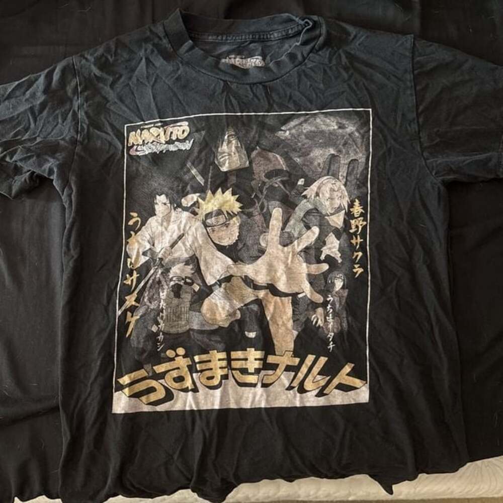 Naruto Shippuden T-Shirt Ripple Junction MED Shonen Jump Anime Cartoon VTG